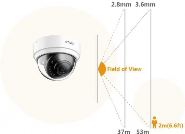 Видеокамера IP Dome Lite 4MP 3.6-3.6мм IPC-D42P-0360B-imou корпус бел. IMOU 1189568