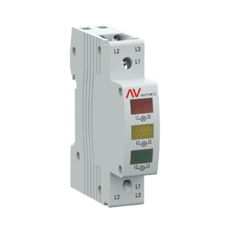 Индикатор напряжения трехфазный AV-L EKF av-l-3ph-averes