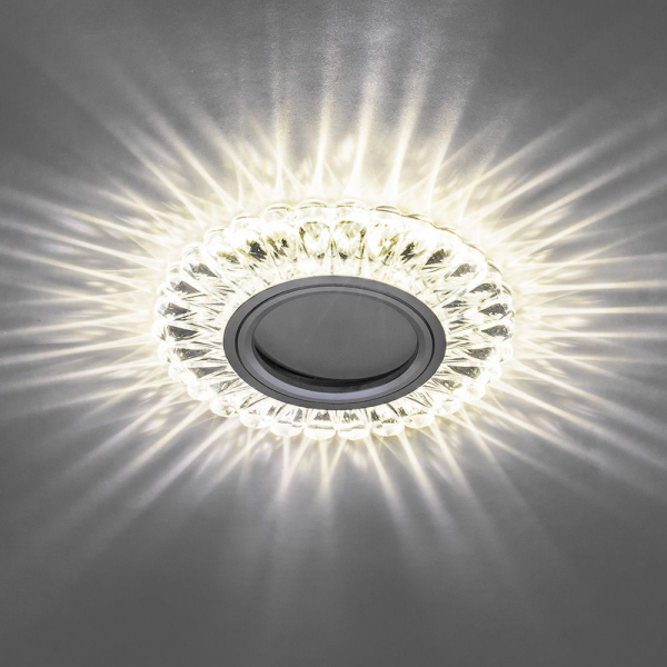 Светильник встраиваемый с белой LED подсветкой Feron CD902 потолочный MR16 G5.3 белый 28845