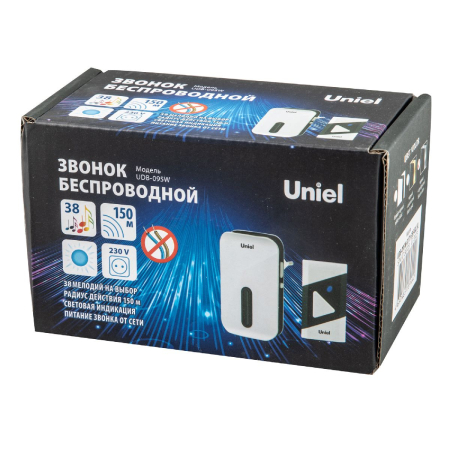 Беспроводной звонок Uniel UDB-095W-R1T1-38S-BL/GL UL-00011370