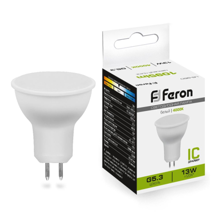 Лампа светодиодная Feron LB-960 MR16 G5.3 13W 175-265V 4000K 38189