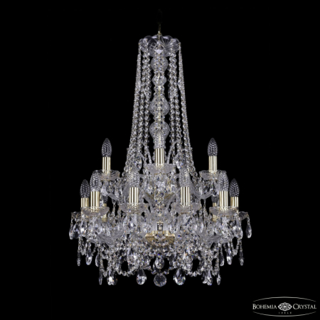 Подвесная люстра Bohemia Ivele Crystal 1411/10+5/195/h-83/2d G