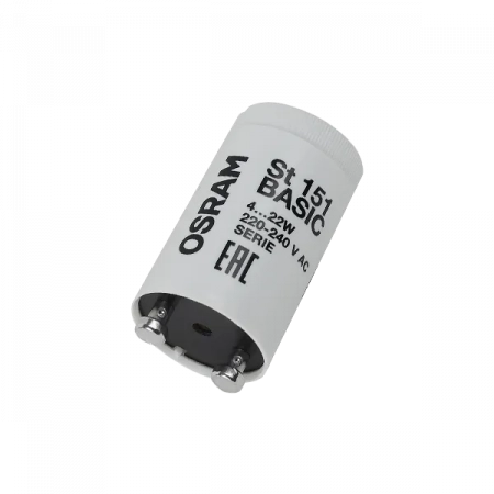 OSRAM ST 151  4-22W 100-240V (25x40) - стартер КИТАЙ индивидуальная упаковка по 25шт