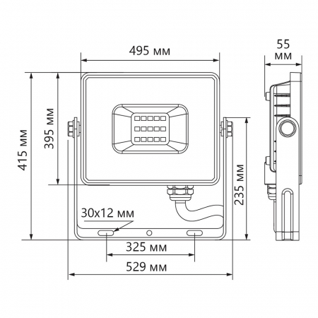 Светодиодный прожектор Feron LL-926 IP65 300W 6400K 29501