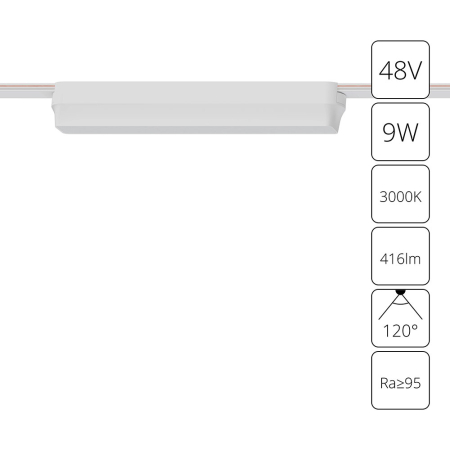 Трековый магнитный светильник Arte Lamp Rapid A1153PL-1WH