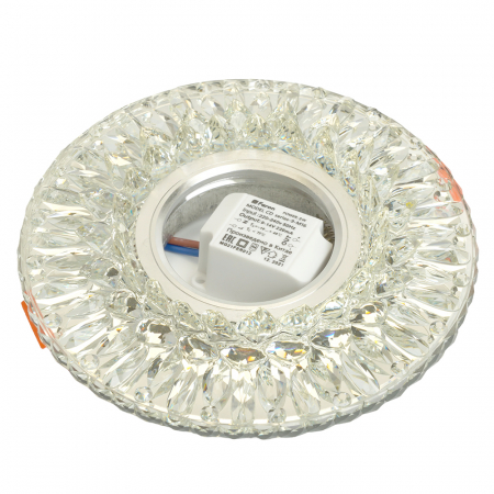 Светильник встраиваемый с LED подсветкой Feron CD942 потолочный MR16 G5.3 прозрачный 32655