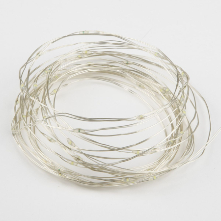 Гирлянда Uniel ULD-S0500-050/SCB/2AA ICE BLUE IP20 DEW UL-00010899