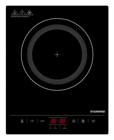 Плита Индукционная STI-1002 стеклокерамика (настольная) черн. STARWIND 1422218