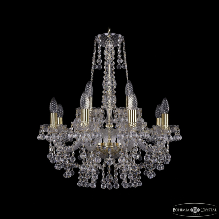 Подвесная люстра Bohemia Ivele Crystal 1409/8+4/195/h-62 G