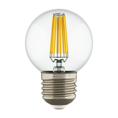 Лампа светодиодная филаментная Lightstar LED Filament E27 6W 4000K шар прозрачный 933824
