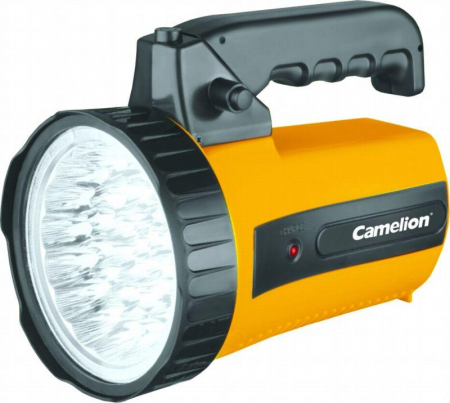 Фонарь аккумуляторный 35LED 29315 аккум. 6В 4А.ч 220В пластик. желт. (кор.) Camelion 10469