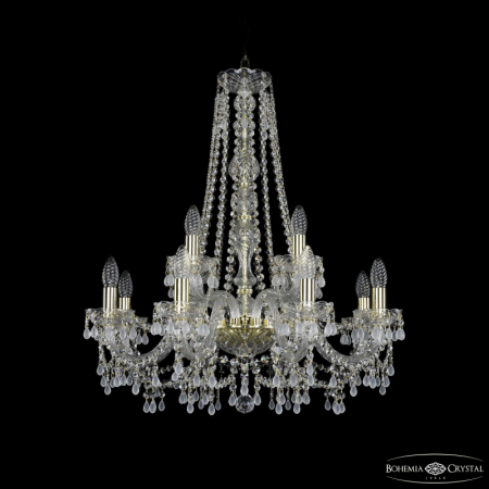 Подвесная люстра Bohemia Ivele Crystal 1410/8+4/240/h-74 G V0300