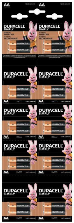 Элемент питания AA/LR6-2BL Basic 2х10 5010608 (блист.20шт) Duracell Б0051815