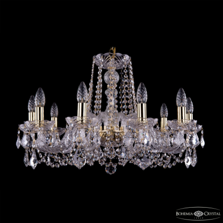 Подвесная люстра Bohemia Ivele Crystal 1402/10/240 G Leafs