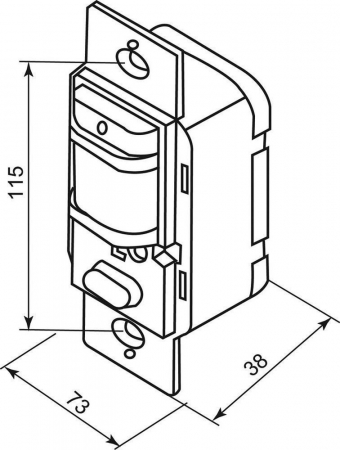 Датчик движения 1200W 9m 140° белый SEN2/LX21B 22007