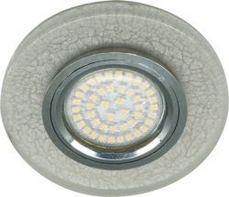 Светильник встраиваемый 15LED*2835 SMD , MR16 50W G5.3, белый, серебро, 8989-2 28582