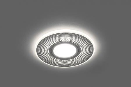 Светильник встраиваемый с белой LED подсветкой Feron CD950 потолочный MR16 G5.3 белый матовый 29712