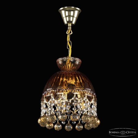 Подвесной светильник Bohemia Ivele Crystal 5478/22 G Amber/M-1G Balls K721