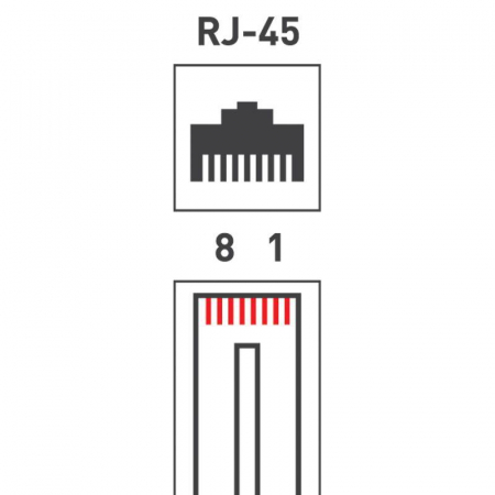 Джек компьютерный RJ45 (8P8C) кат.5E (уп.100шт) Rexant 05-1021