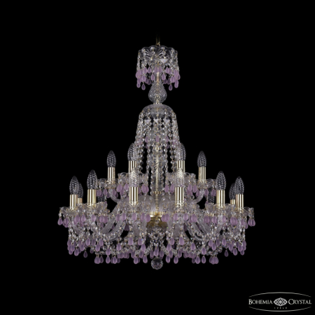 Подвесная люстра Bohemia Ivele Crystal 1410/12+6/240/XL-80 G V7010