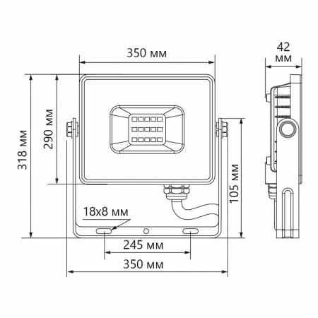 Светодиодный прожектор Feron LL-924 IP65 200W 6400K 29499