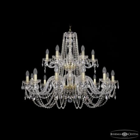 Подвесная люстра Bohemia Ivele Crystal 1402/12+6/360/2d G