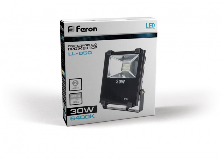 Светодиодный прожектор Feron LL-850 IP65 30W 6400K 12994