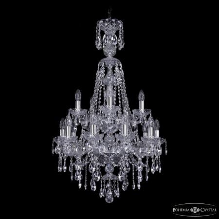 Подвесная люстра Bohemia Ivele Crystal 1415/10+5/200/XL-97/2d Ni