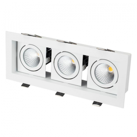 Светильник светодиодный CL-KARDAN-S260х102-3х9W White WH 38 deg IP20 метал. Arlight 024139