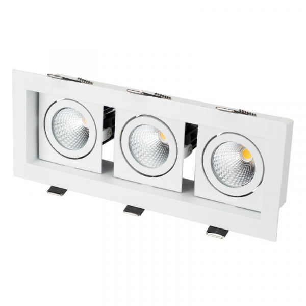 Светильник светодиодный CL-KARDAN-S260х102-3х9W White WH 38 deg IP20 метал. Arlight 024139