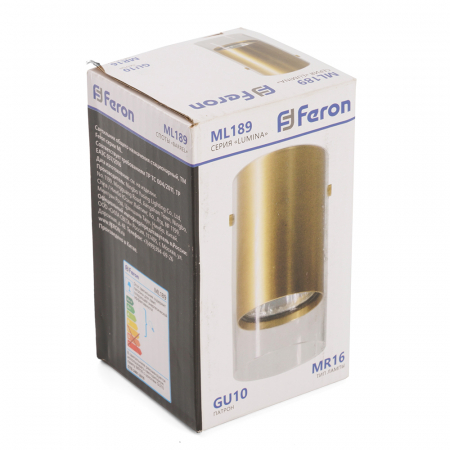 Светильник потолочный Feron ML189 MR16 GU10 35W 230V, золото 48745