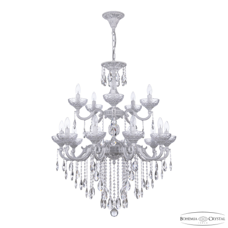 Подвесная люстра Bohemia Ivele Crystal AL78101/10+5/250/2D B WMN P Clear/M-1F