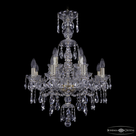Подвесная люстра Bohemia Ivele Crystal 1415/8+4/200/XL-76 G