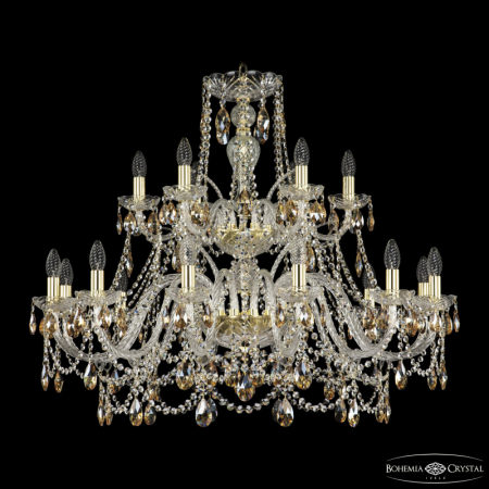 Подвесная люстра Bohemia Ivele Crystal 1411/12+6/360/2d G K721