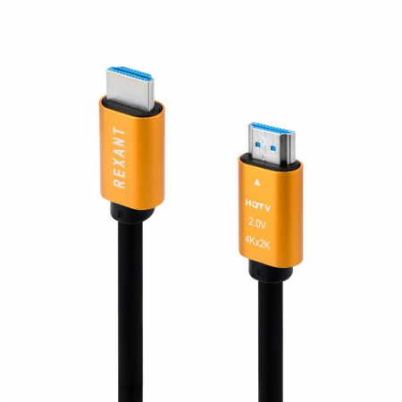 Кабель HDMI - HDMI 2.0 1.5м (GOLD) Rexant 17-6103