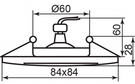 Светильник встраиваемый Feron DL231 потолочный MR16 G5.3 алюминий 18603