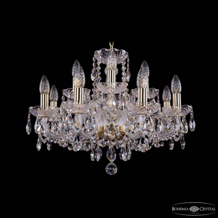 Подвесная люстра Bohemia Ivele Crystal 1402/8+4/195 G