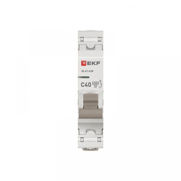 Выключатель автоматический модульный 1п C 40А 4.5кА ВА 47-63N PROxima EKF M634140C