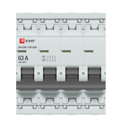 Выключатель нагрузки 4п 63А ВН-63N PROxima EKF S63463