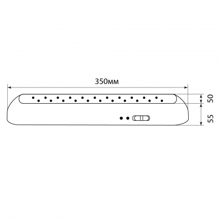 Светильник аккумуляторный, 22 LED AC/DC, белый, EL14 12634