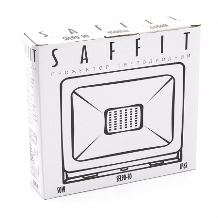 Светодиодный прожектор SAFFIT SFL90-50 IP65 50W 6400K черный 55066