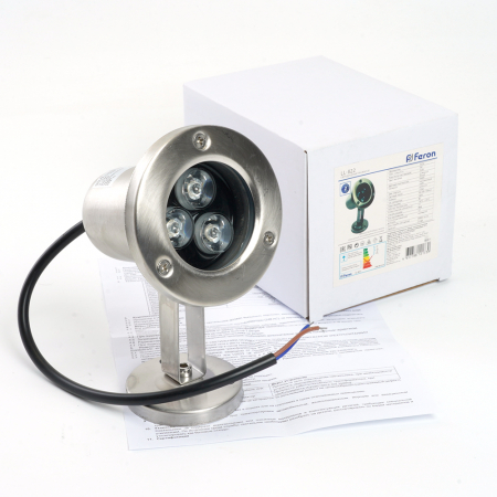 LL-822 Светодиодный прожектор подводный, 80*80*130mm, 3W AC24V RGB IP68 48467