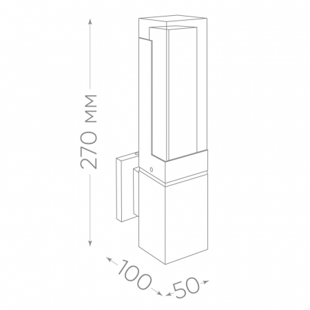 Светильник уличный светодиодный Feron DH601, 5W, 250Lm, 4000K, черный 11705