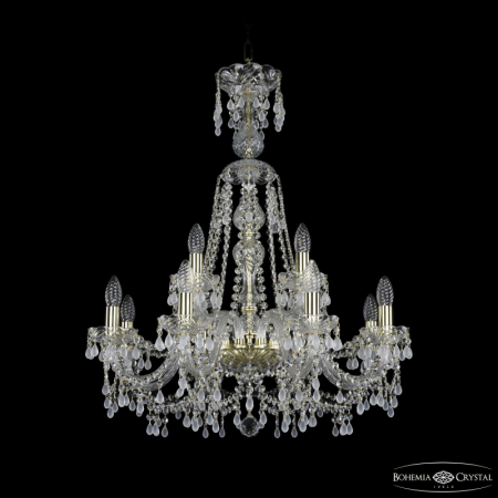 Подвесная люстра Bohemia Ivele Crystal 1410/8+4/240/XL-80 G V0300