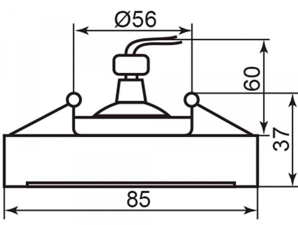 Светильник встраиваемый Feron DL207 MR16 G5.3 хром 18581