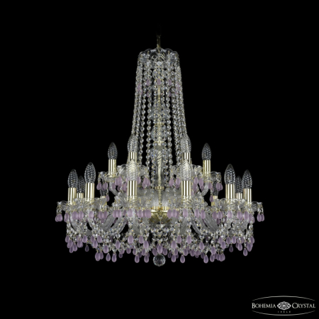 Подвесная люстра Bohemia Ivele Crystal 1410/12+6/240/h-74 G V7010