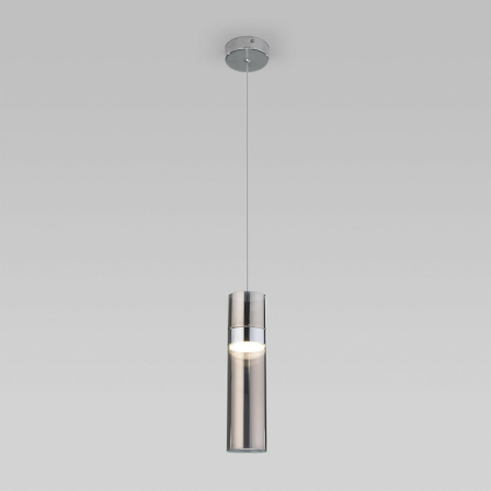 Подвесной светильник Eurosvet Lumen 50244/1 LED хром/дымчатый a061289