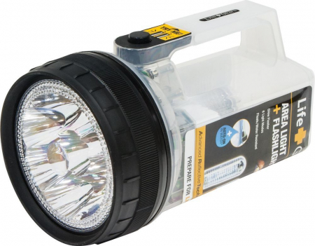 Фонарь 17+4 Leds черный 4*АA, TL10 12945