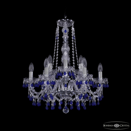 Подвесная люстра Bohemia Ivele Crystal 1410/6+3/195/h-63 Ni V3001