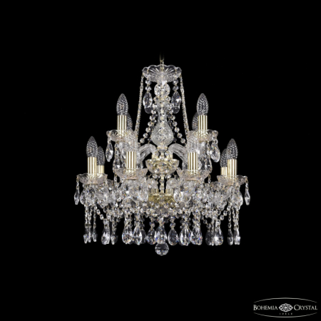 Подвесная люстра Bohemia Ivele Crystal 1413/8+4/165/2d G